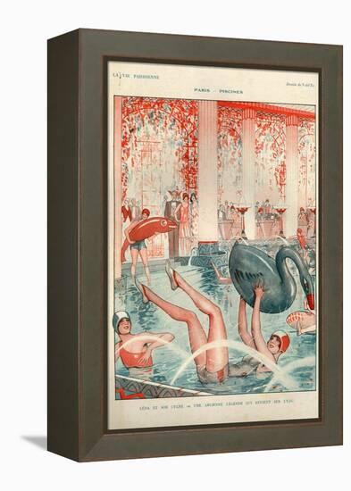 1920s France La Vie Parisienne Magazine Plate-null-Framed Premier Image Canvas