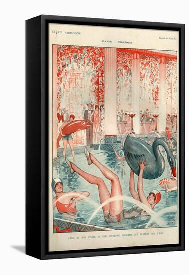 1920s France La Vie Parisienne Magazine Plate-null-Framed Premier Image Canvas