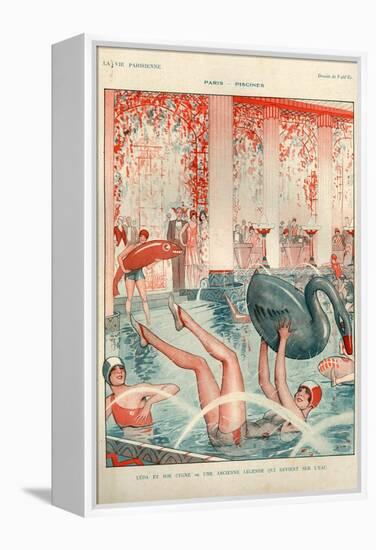 1920s France La Vie Parisienne Magazine Plate-null-Framed Premier Image Canvas