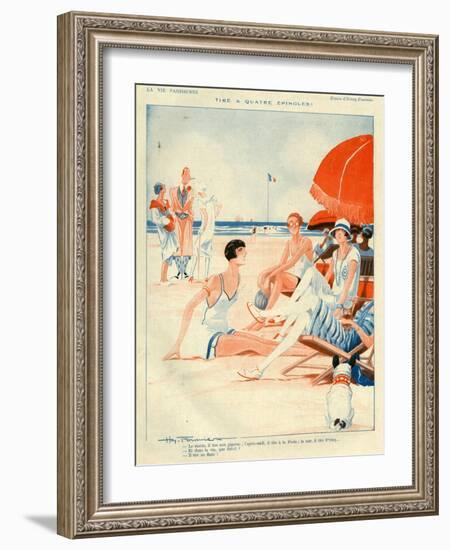 1920s France La Vie Parisienne Magazine Plate-null-Framed Giclee Print