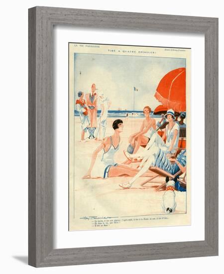 1920s France La Vie Parisienne Magazine Plate-null-Framed Giclee Print