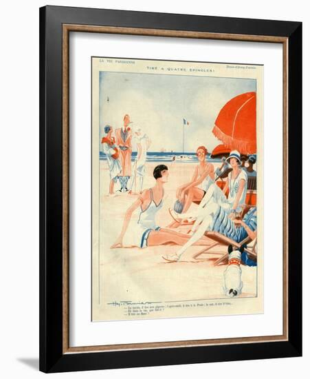 1920s France La Vie Parisienne Magazine Plate-null-Framed Giclee Print