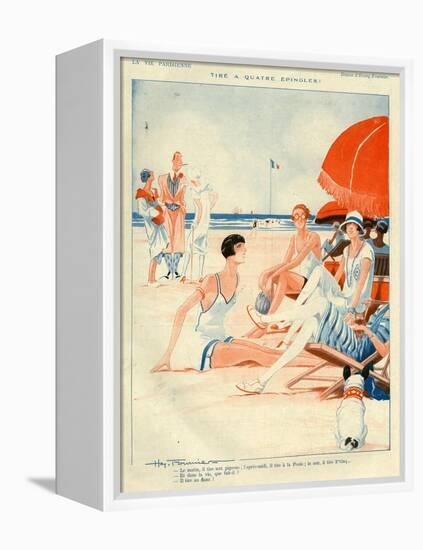 1920s France La Vie Parisienne Magazine Plate-null-Framed Premier Image Canvas