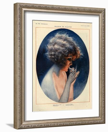 1920s France La Vie Parisienne Magazine Plate-null-Framed Giclee Print