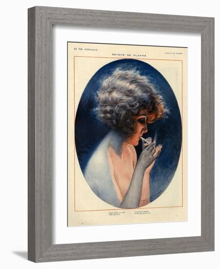 1920s France La Vie Parisienne Magazine Plate-null-Framed Giclee Print