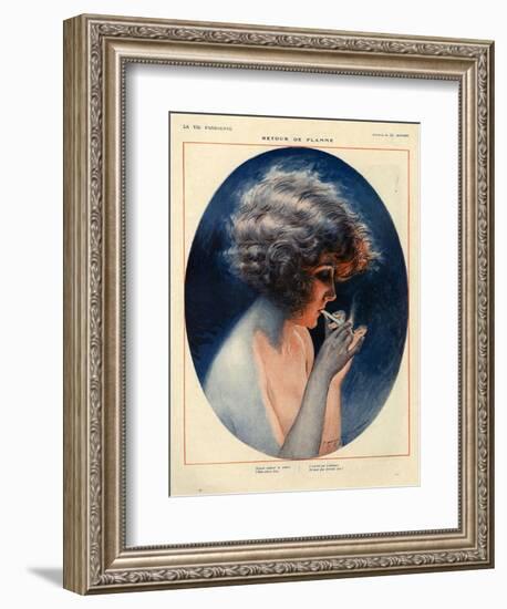 1920s France La Vie Parisienne Magazine Plate-null-Framed Giclee Print