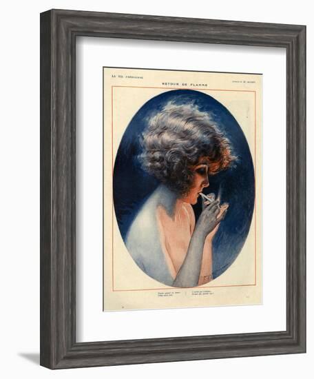 1920s France La Vie Parisienne Magazine Plate-null-Framed Giclee Print