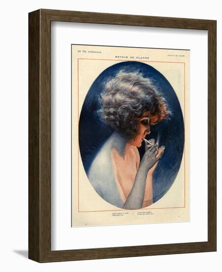 1920s France La Vie Parisienne Magazine Plate-null-Framed Giclee Print