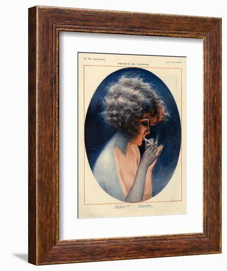 1920s France La Vie Parisienne Magazine Plate-null-Framed Giclee Print