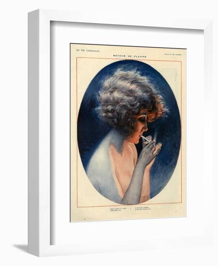 1920s France La Vie Parisienne Magazine Plate-null-Framed Giclee Print