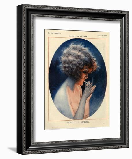 1920s France La Vie Parisienne Magazine Plate-null-Framed Giclee Print