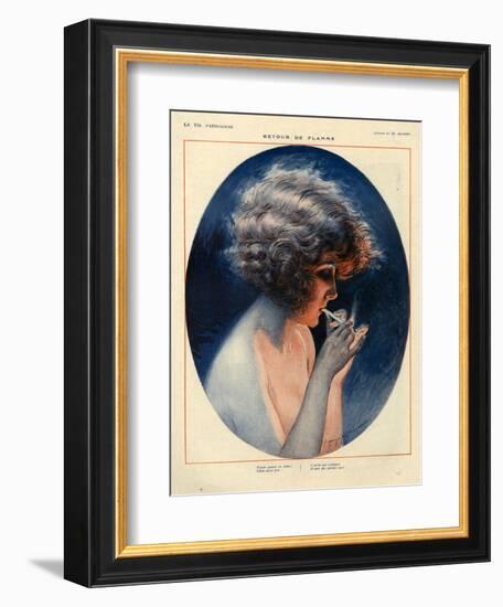 1920s France La Vie Parisienne Magazine Plate-null-Framed Giclee Print