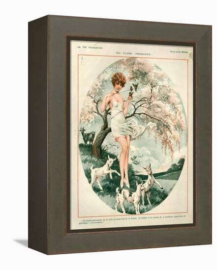 1920s France La Vie Parisienne Magazine Plate-null-Framed Premier Image Canvas