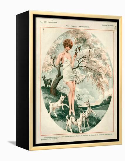 1920s France La Vie Parisienne Magazine Plate-null-Framed Premier Image Canvas