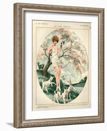 1920s France La Vie Parisienne Magazine Plate-null-Framed Giclee Print