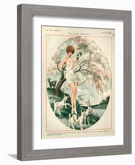 1920s France La Vie Parisienne Magazine Plate-null-Framed Giclee Print