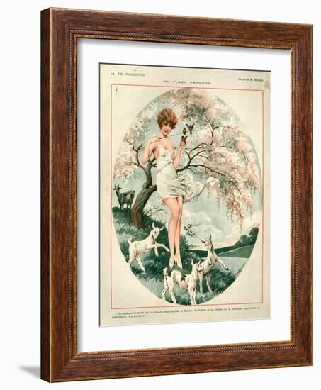 1920s France La Vie Parisienne Magazine Plate-null-Framed Giclee Print