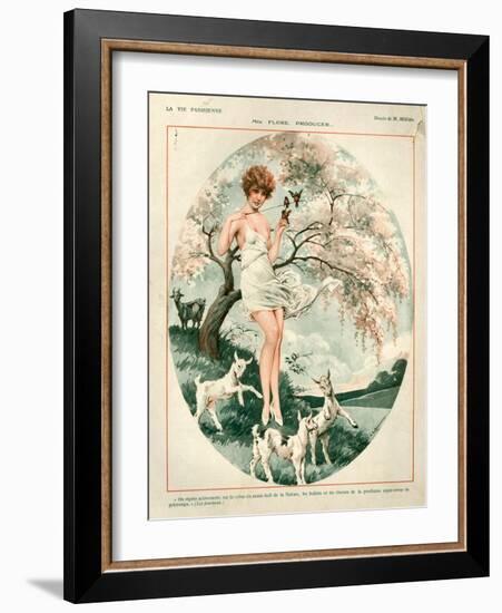 1920s France La Vie Parisienne Magazine Plate-null-Framed Giclee Print