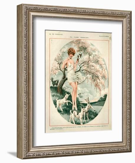 1920s France La Vie Parisienne Magazine Plate-null-Framed Giclee Print