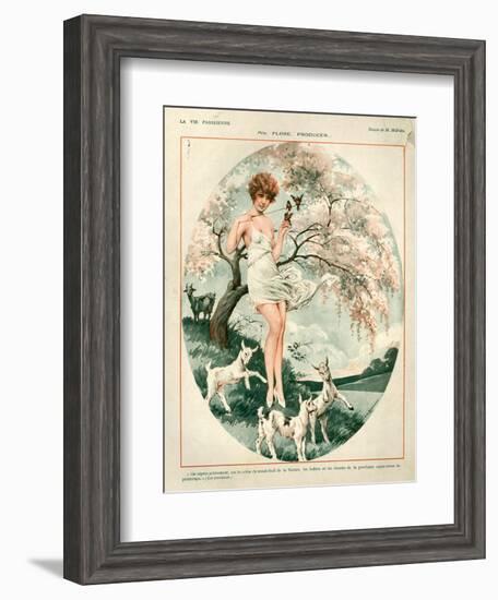 1920s France La Vie Parisienne Magazine Plate-null-Framed Giclee Print