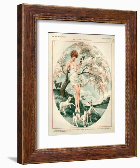 1920s France La Vie Parisienne Magazine Plate-null-Framed Giclee Print