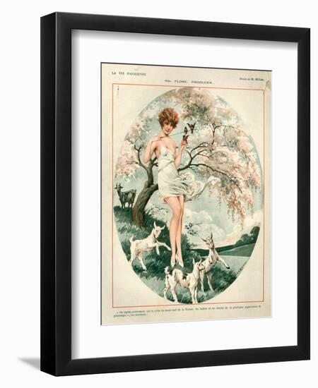 1920s France La Vie Parisienne Magazine Plate-null-Framed Giclee Print