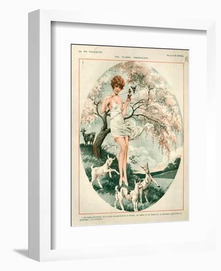 1920s France La Vie Parisienne Magazine Plate-null-Framed Giclee Print