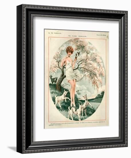 1920s France La Vie Parisienne Magazine Plate-null-Framed Giclee Print