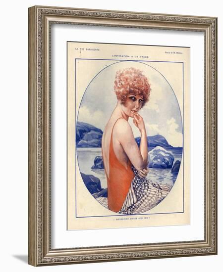 1920s France La Vie Parisienne Magazine Plate-null-Framed Giclee Print