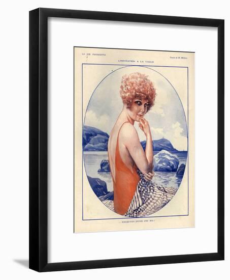 1920s France La Vie Parisienne Magazine Plate-null-Framed Giclee Print