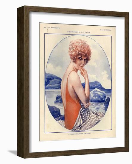 1920s France La Vie Parisienne Magazine Plate-null-Framed Giclee Print