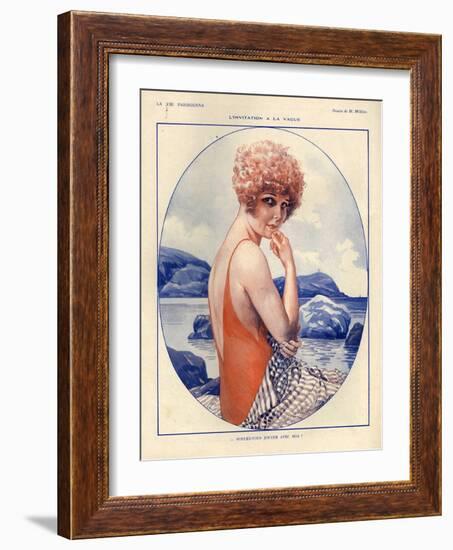 1920s France La Vie Parisienne Magazine Plate-null-Framed Giclee Print