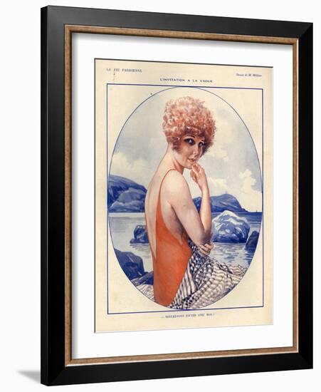 1920s France La Vie Parisienne Magazine Plate-null-Framed Giclee Print