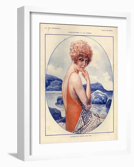 1920s France La Vie Parisienne Magazine Plate-null-Framed Giclee Print