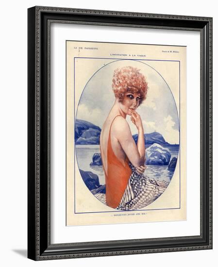 1920s France La Vie Parisienne Magazine Plate-null-Framed Giclee Print