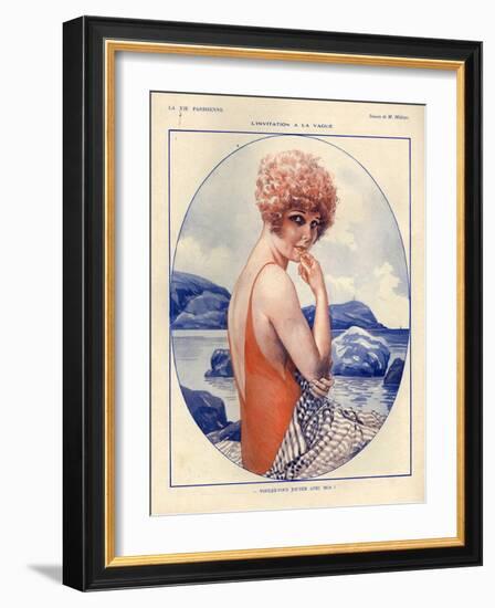 1920s France La Vie Parisienne Magazine Plate-null-Framed Giclee Print