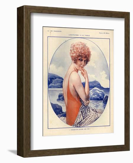 1920s France La Vie Parisienne Magazine Plate-null-Framed Giclee Print