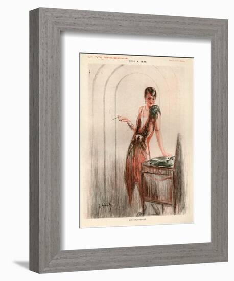 1920s France La Vie Parisienne Magazine Plate-null-Framed Giclee Print