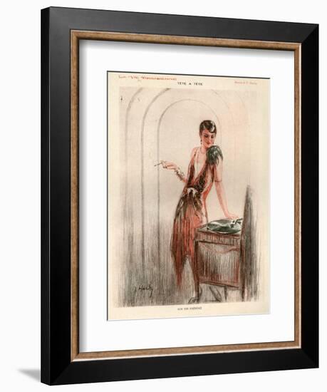 1920s France La Vie Parisienne Magazine Plate-null-Framed Giclee Print