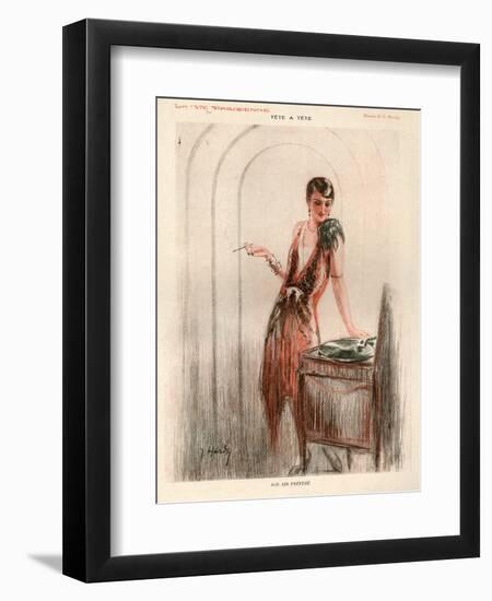 1920s France La Vie Parisienne Magazine Plate-null-Framed Giclee Print