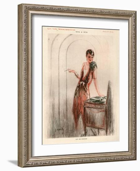 1920s France La Vie Parisienne Magazine Plate-null-Framed Giclee Print