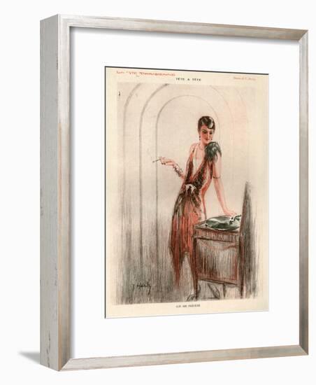 1920s France La Vie Parisienne Magazine Plate-null-Framed Giclee Print