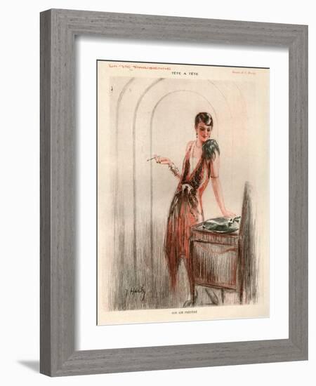 1920s France La Vie Parisienne Magazine Plate-null-Framed Giclee Print