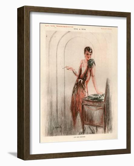 1920s France La Vie Parisienne Magazine Plate-null-Framed Giclee Print