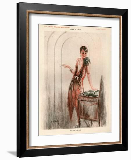 1920s France La Vie Parisienne Magazine Plate-null-Framed Giclee Print