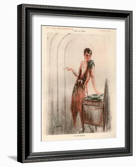 1920s France La Vie Parisienne Magazine Plate-null-Framed Giclee Print