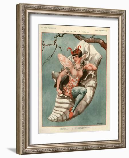 1920s France La Vie Parisienne Magazine Plate-null-Framed Giclee Print