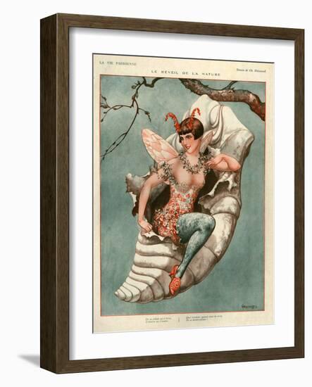 1920s France La Vie Parisienne Magazine Plate-null-Framed Giclee Print