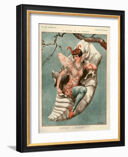 1920s France La Vie Parisienne Magazine Plate-null-Framed Giclee Print