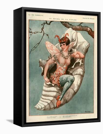 1920s France La Vie Parisienne Magazine Plate-null-Framed Premier Image Canvas